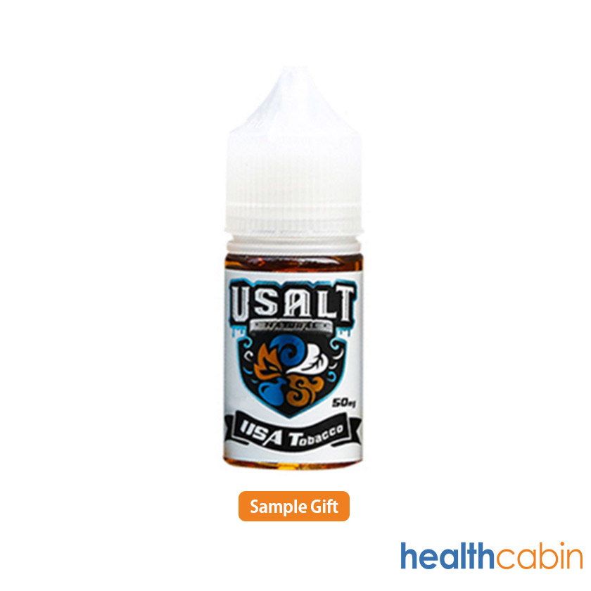 [Sample Gift] 10ml Usalt Premium Nic Salt USA Tobacco E-liquid