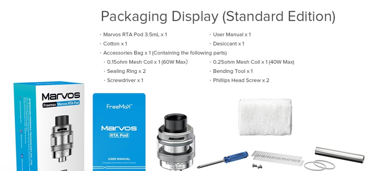 Freemax Marvos RTA Pod