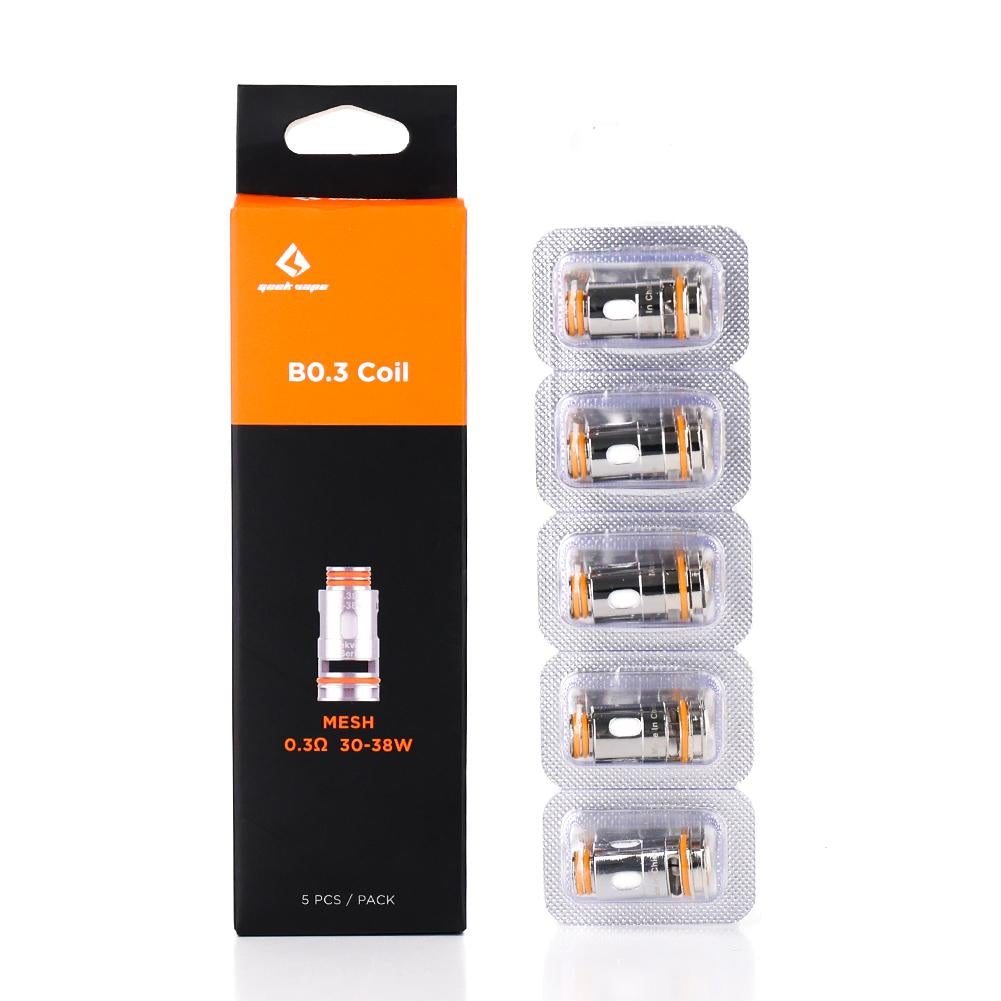 Geekvape B Series Coil for Aegis Boost,Aegis Boost Plus,Aegis Boost LE Bonus,Aegis Hero,Zeus Nano,Mero AIO,Z50 Kit,Z Nano 2 Tank,B100 Kit,Obelisk 65 / 65 FC Kit,H45 Kit,H45 Classic Kit,B60 Kit,Aegis Boost 3 Kit, Z Nano MTL Tank (5pcs/pack)