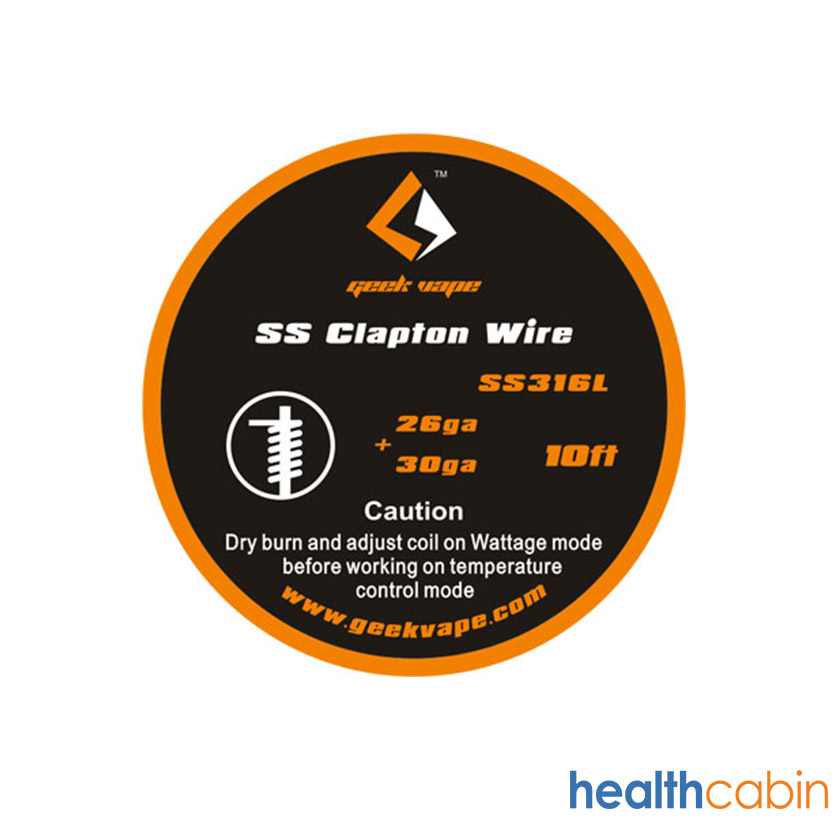 10ft Geekvape SS Clapton Wire 26ga+30ga