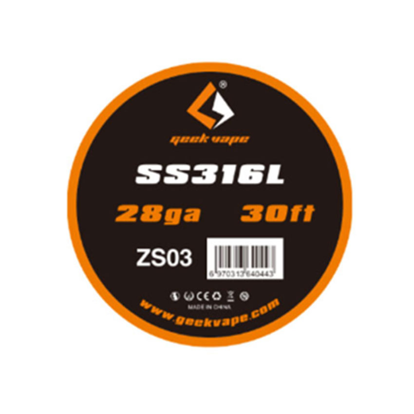 Geekvape SS316L Wire (28ga, 0.3mm)