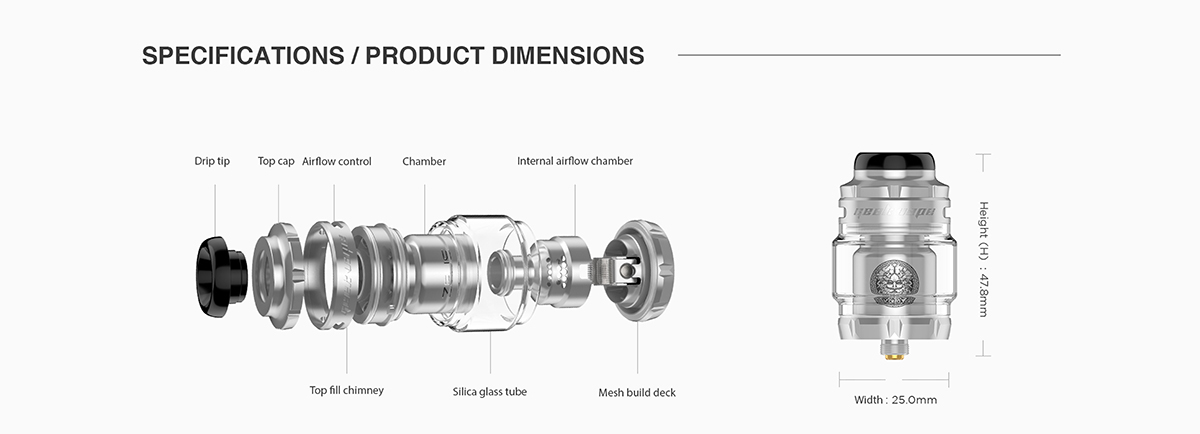 Geekvape ZX II Mesh RTA Tank Atomizer 4.5ml