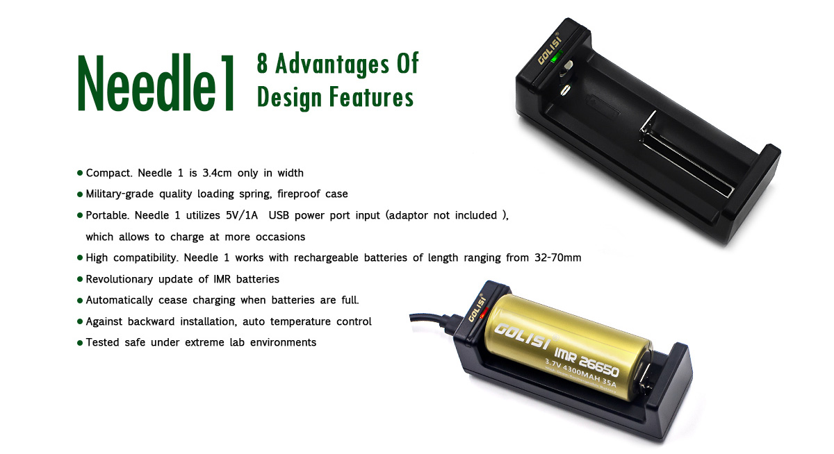 Golisi Needle 1 USB Charger