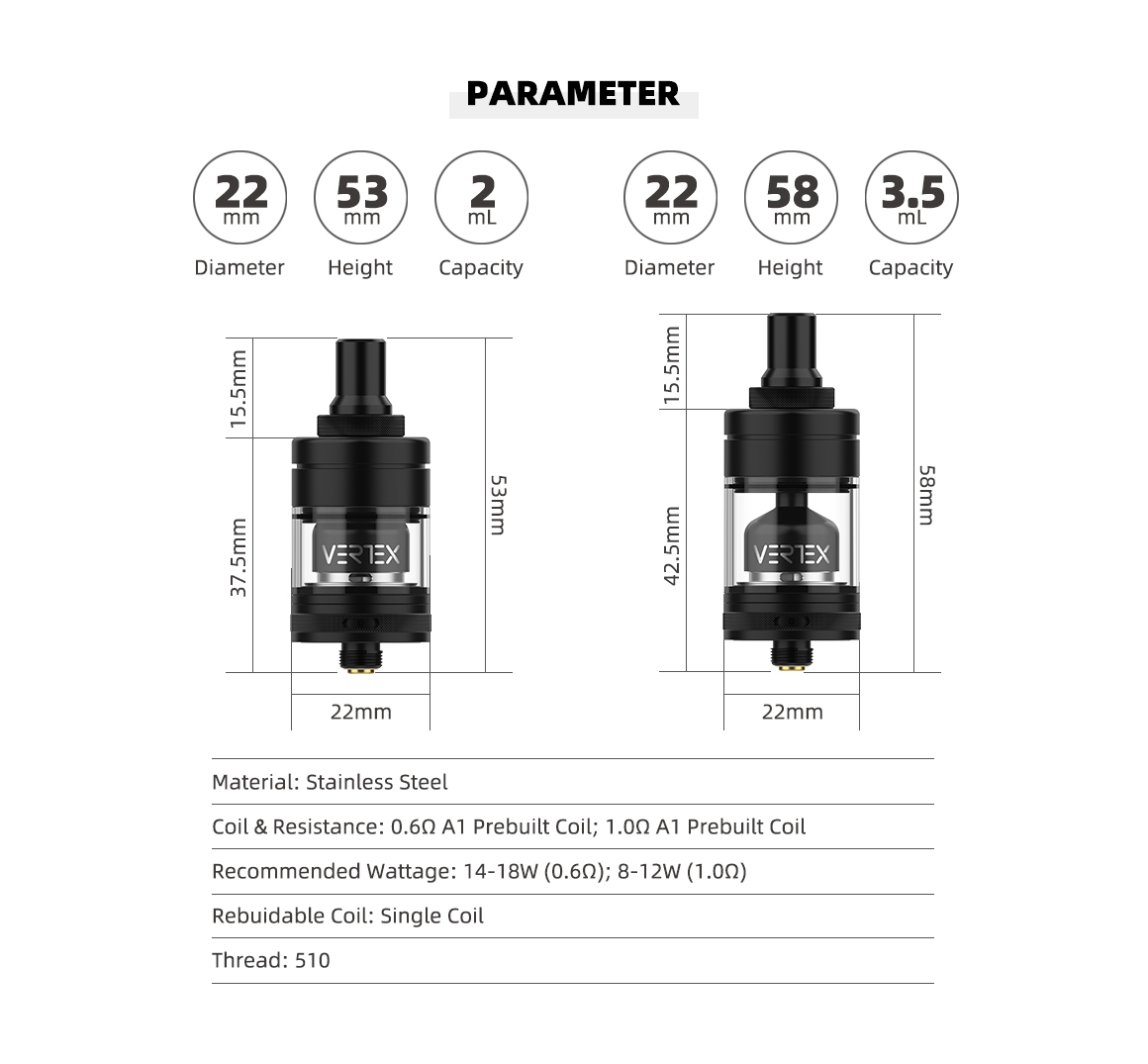 Hellvape Vertex MTL RTA