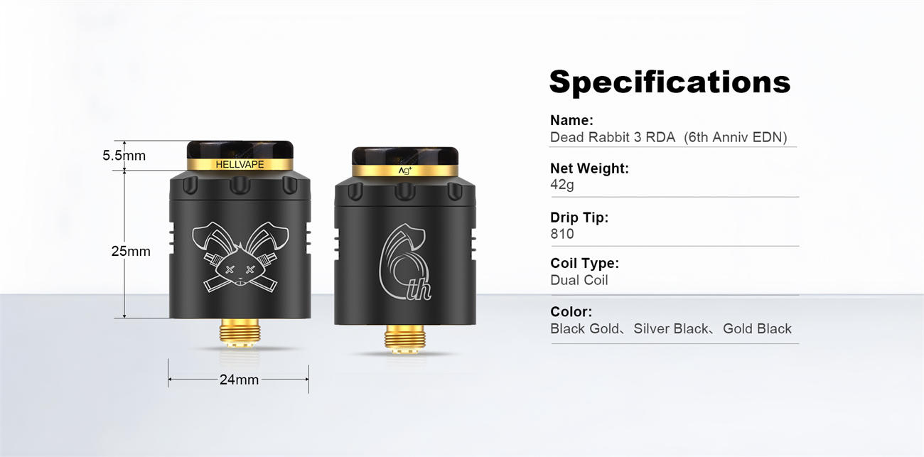 Hellvape Dead Rabbit 3 RDA (6th Anniv EDN)