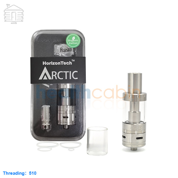 Horizon Arctic Stainless Steel Sub Ohm BTDC II Tank Atomizer 3ml