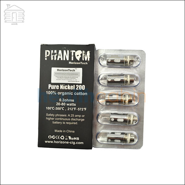 5pc Replacement NI 200 Coils for Horizon Phantom & Phantom Micro Sub Ohm Tank Kit