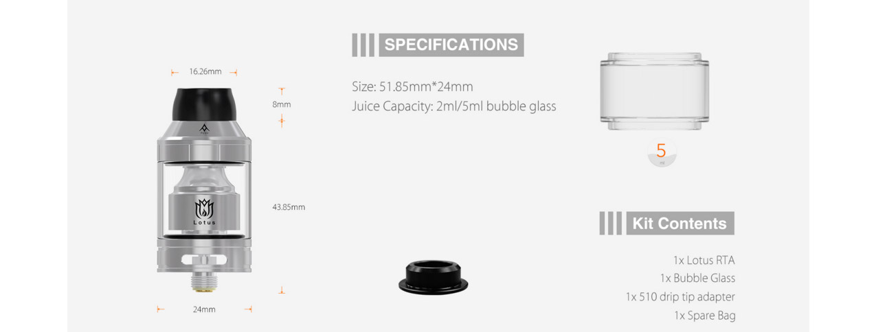 Hugsvape Lotus RTA
