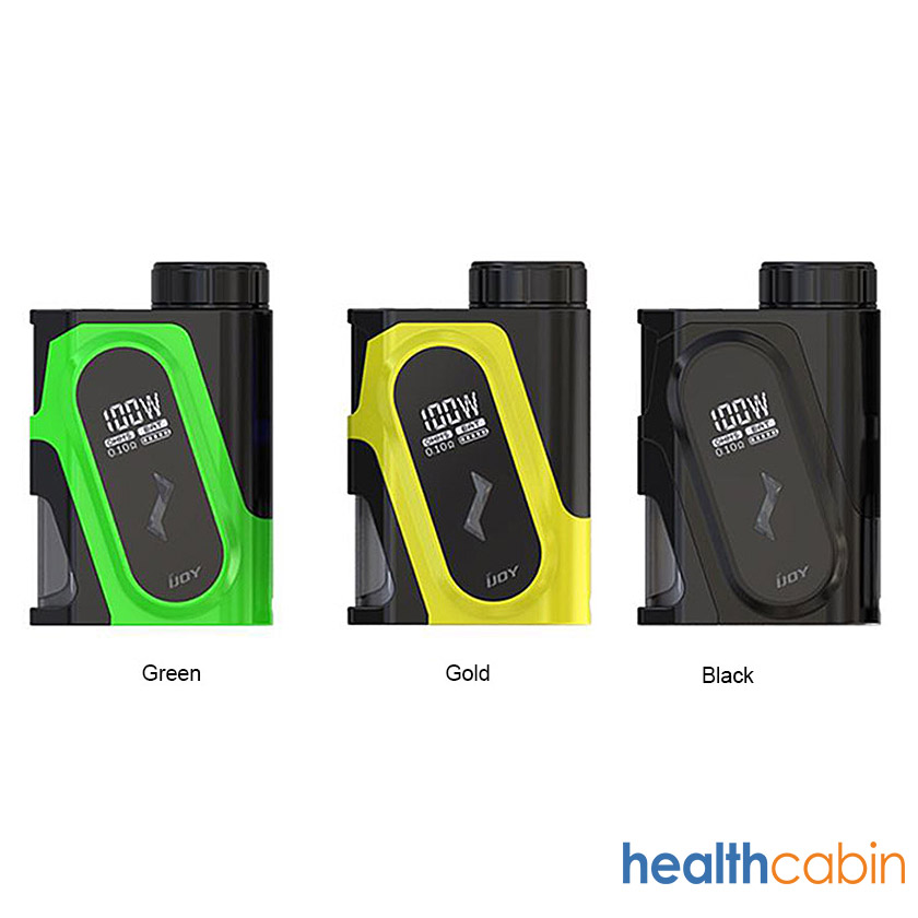 iJoy CAPO 100W Squonk Box Mod With 20700 Battery (3000mAh) Black,Yellow,Green