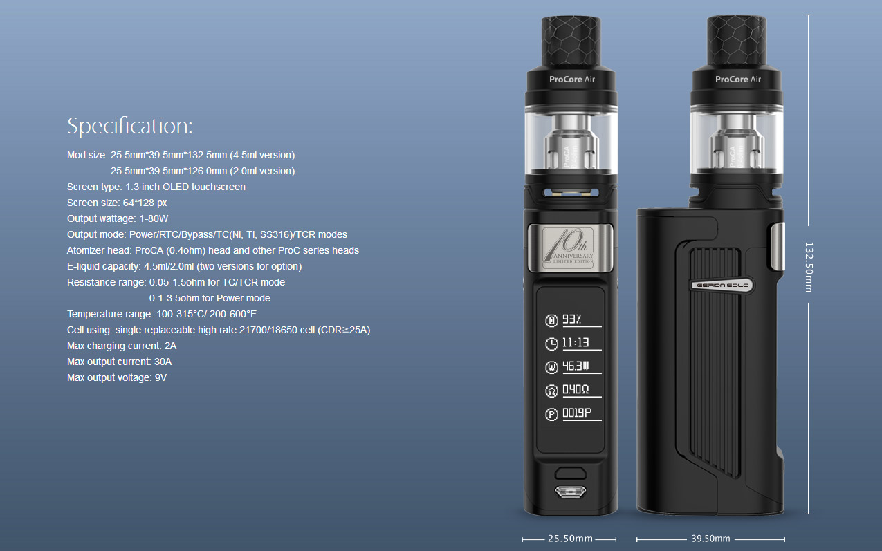 Joyetech Espion Solo 80W Kit