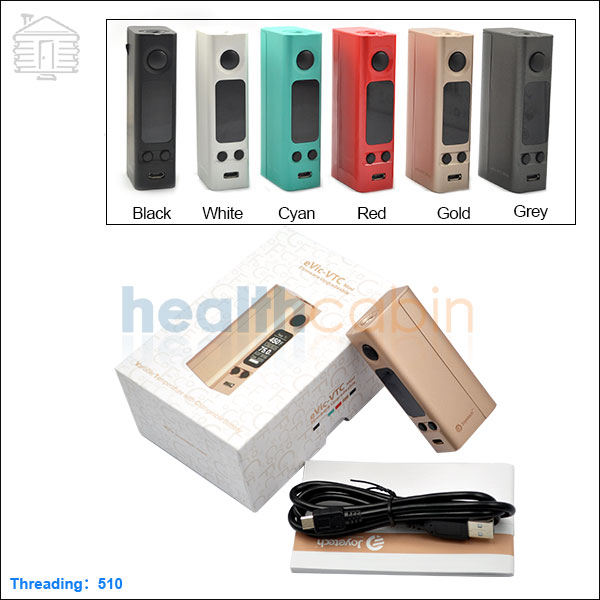 Upgraded Joyetech eVic VTC Mini 75W Mod Body Kit (Ex. USB Wall Adapter)