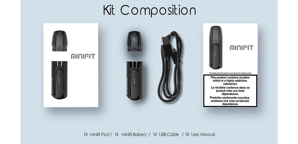 Justfog Minifit Starter Kit 1.5ml 370mAh