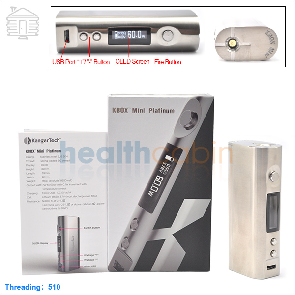 KangerTech Kbox Mini Platinum TC 60w Mod