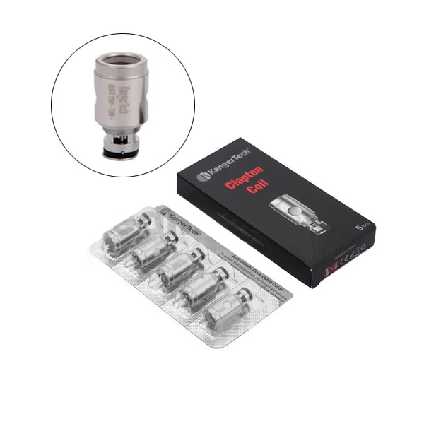 KangerTech Clapton Coils (0.5ohm) for Kangertech Subtank Plus & subtank Mini & Subtank Nano & Toptank Nano & Toptank Mini & Nebox (5pcs/pack)