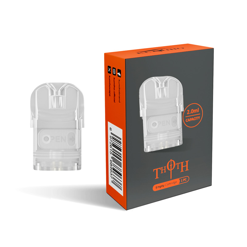 Kumiho THOTH Empty Pod Cartridge for THOTH T, THOTH G, THOTH C, THOTH S, THOTH G Lite, THOTH T Pro,THOTH B,THOTH Q & Q Pro