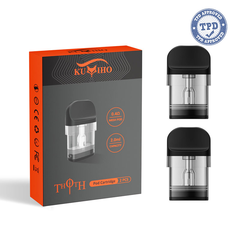 Kumiho THOTH Series Top Filling Pod Cartridge for THOTH T, THOTH T PRO, THOTH G, THOTH G Lite, THOTH C, THOTH S, THOTH B,THOTH Q & Q Pro Pod 2ml / 2.5ml (2pcs/pack)