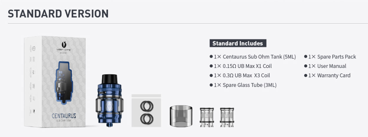 Lost Vape Centaurus Sub Ohm Tank