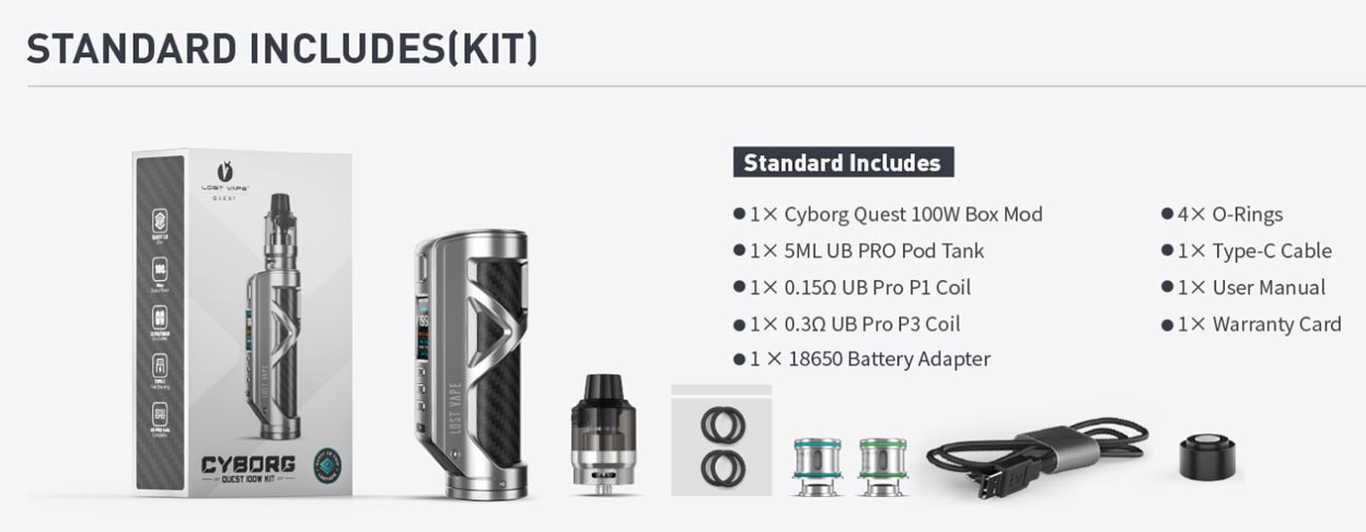 Lost Vape Cyborg Quest Kit