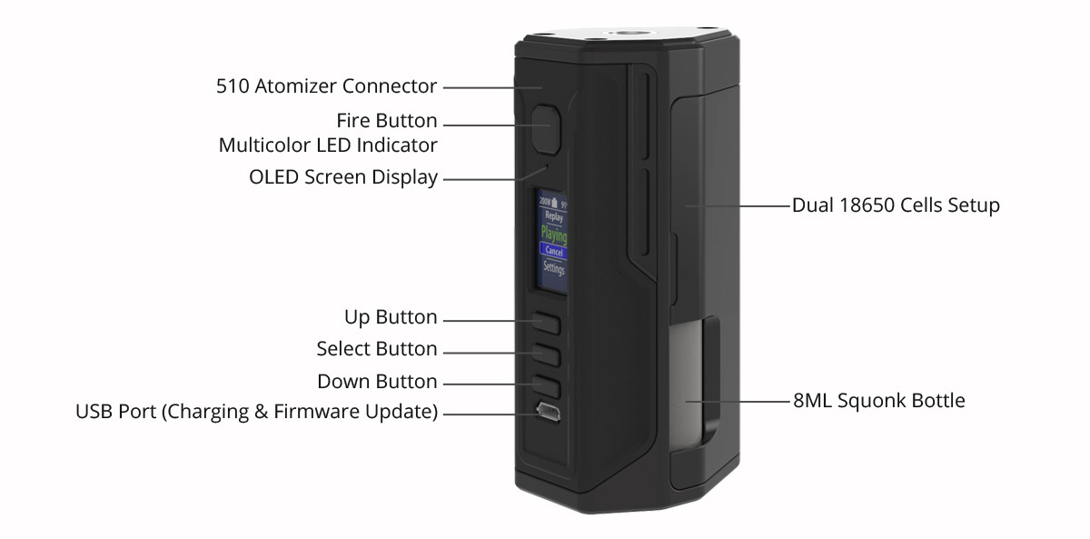 Lost Vape Drone DNA250C Mod