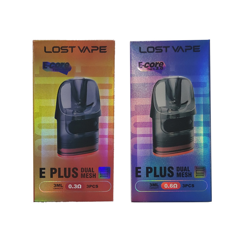 Lost Vape Centaurus E Plus Dual Mesh Cartridge for Thelema Elite 40 / Thelema Elite Art 40 / Centaurus E40 Max /Centaurus E40 Ultra / Centaurus E40 Kit / Thelema Nano Kit / Thelema Elite S Pod Kit(3pcs/pack)