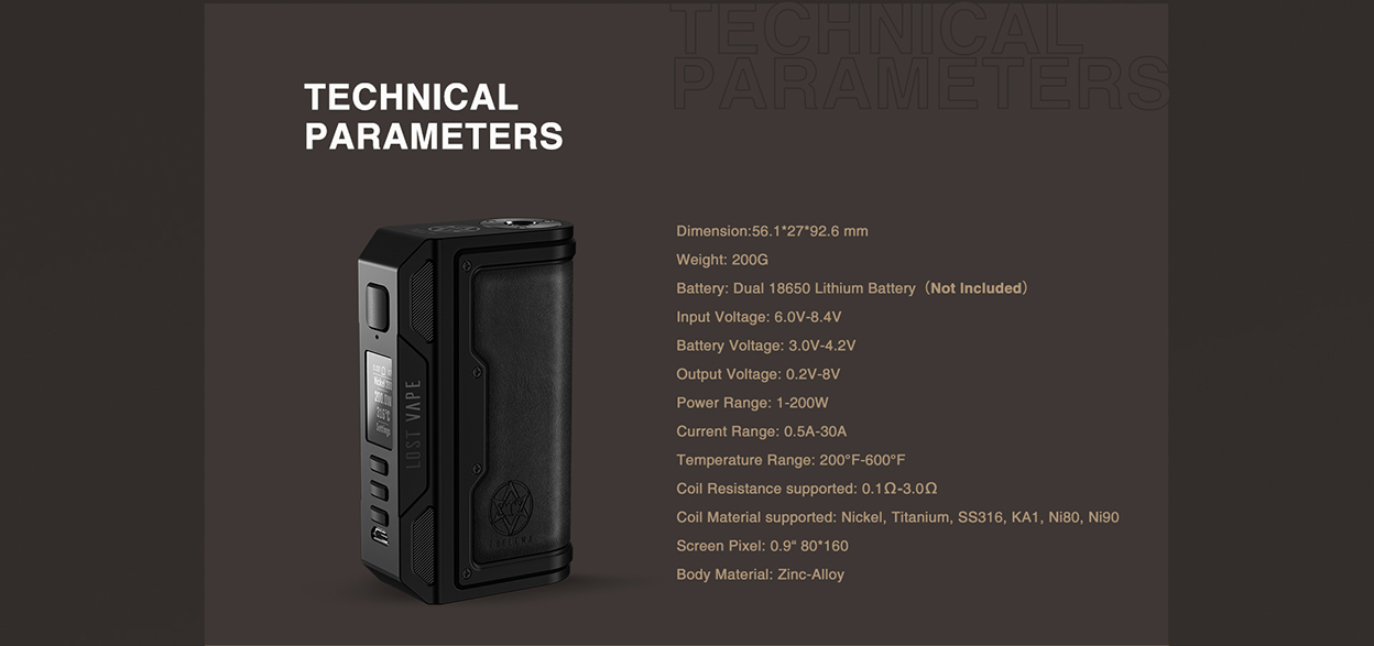 Lost Vape Thelema DNA250C Box Mod