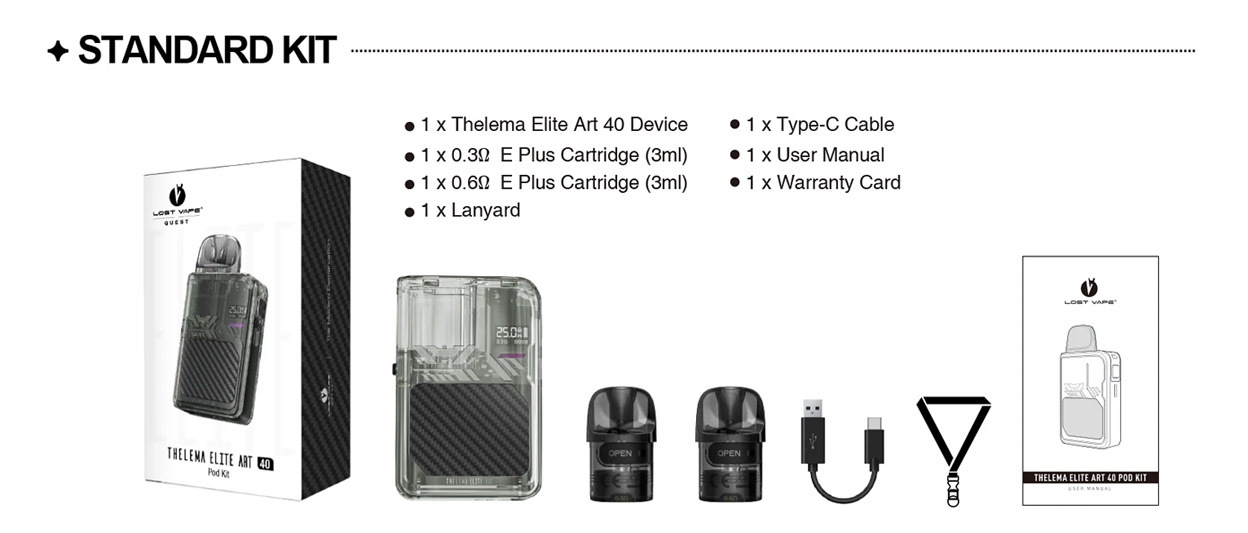 Lost Vape Thelema Elite Art 40 Kit