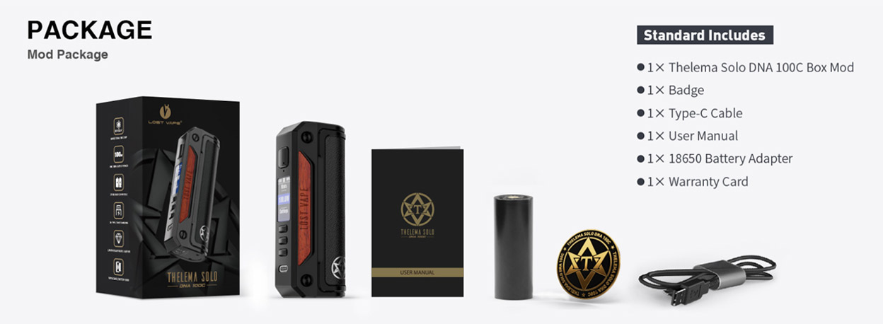 Lost Vape Thelema Solo DNA Mod