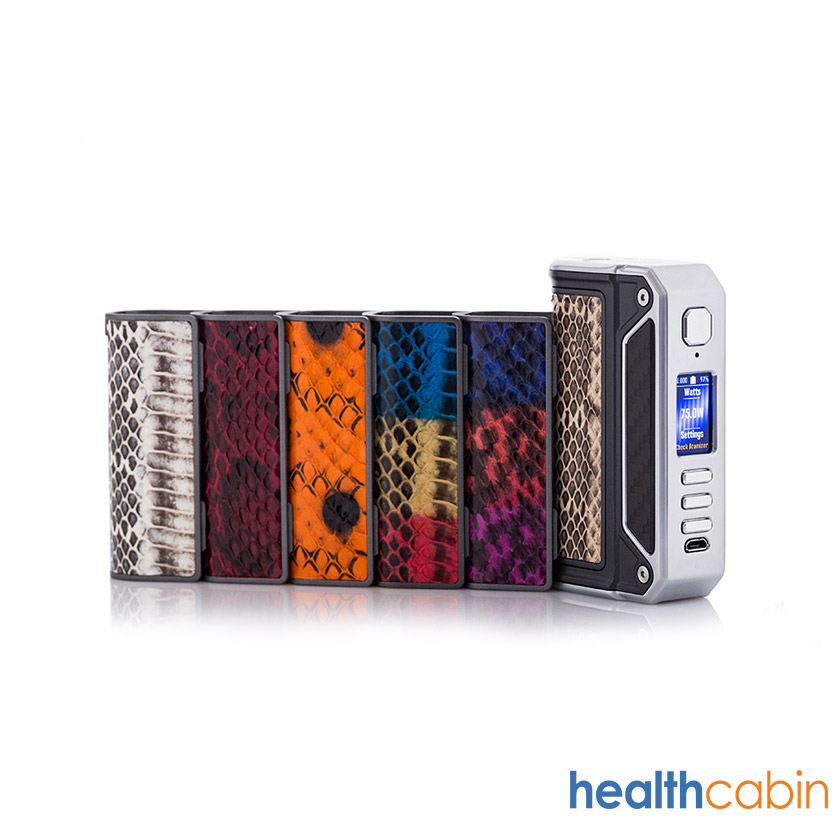 Lost Vape Therion DNA75C Mod Silver Frame & Snake Skin