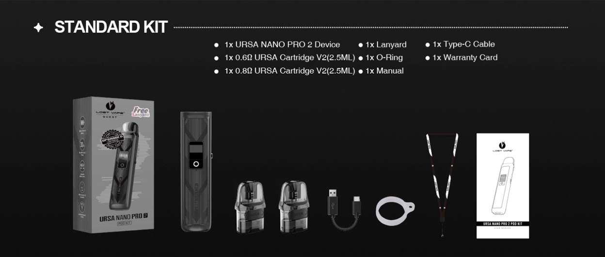 Lost Vape Ursa Nano Pro 2 Kiti