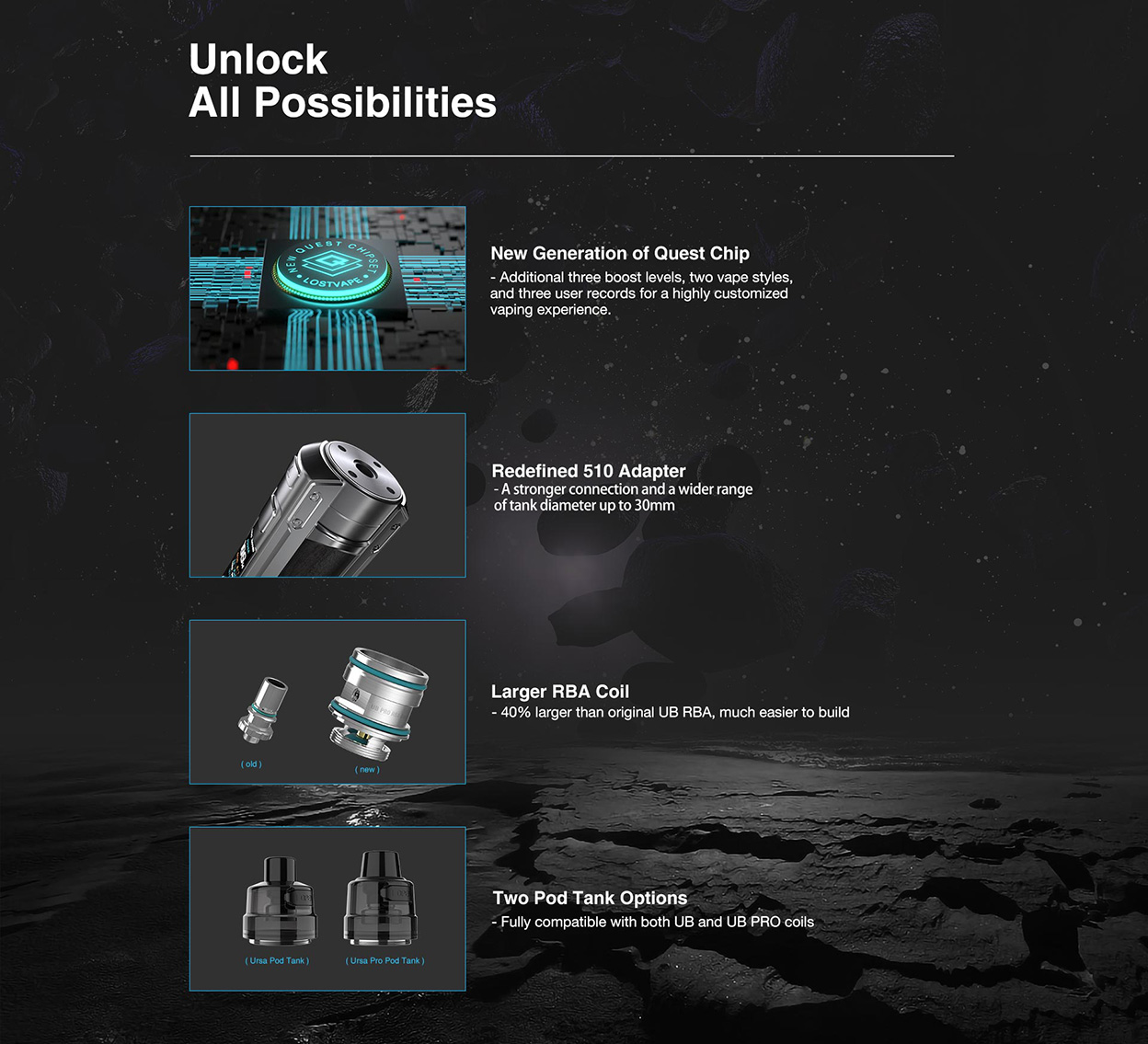 Lost Vape Ursa Quest Multi Kit