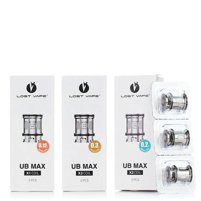 Lost Vape UB Max Replacement Coil for Centaurus Q200 Kit / Centaurus M100 Kit (3pcs/pack)
