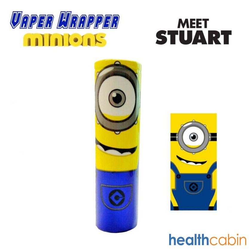 18650 Battery Wrapper With Minions Stuart