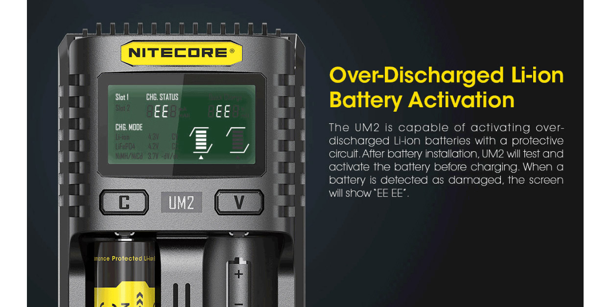 Nitecore UM2 USB Charger