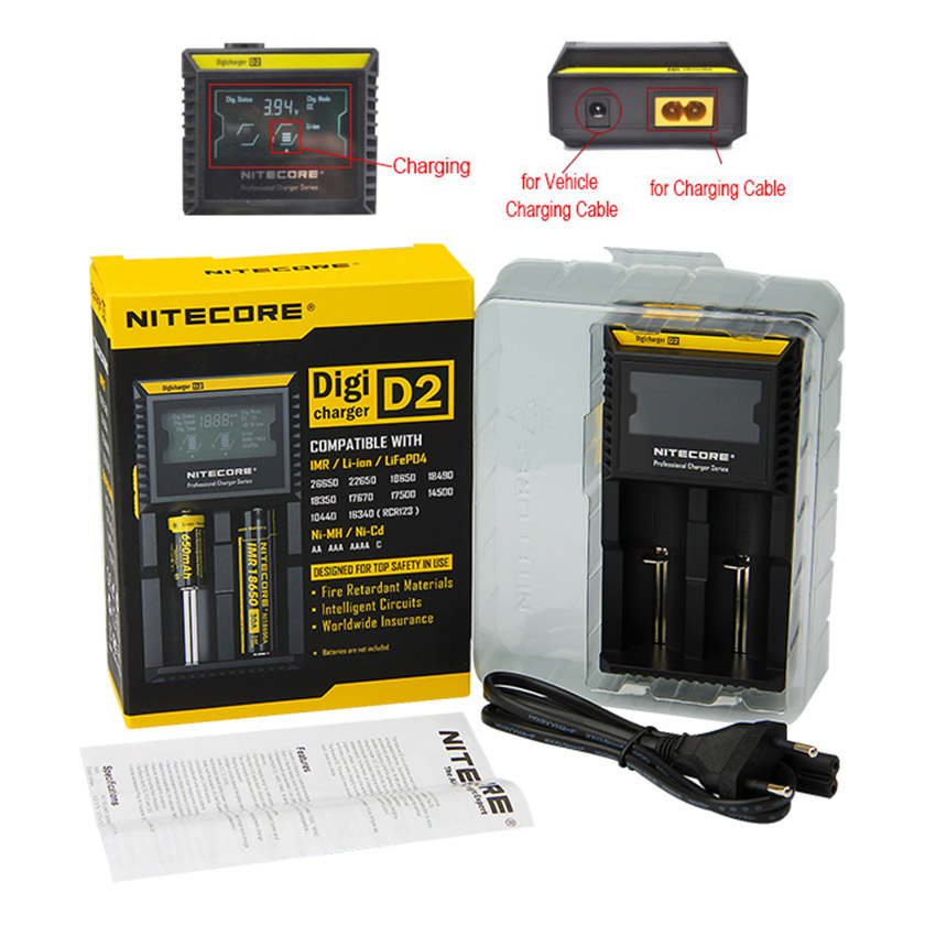 Nitecore Digicharger D2 (Euro Plug)