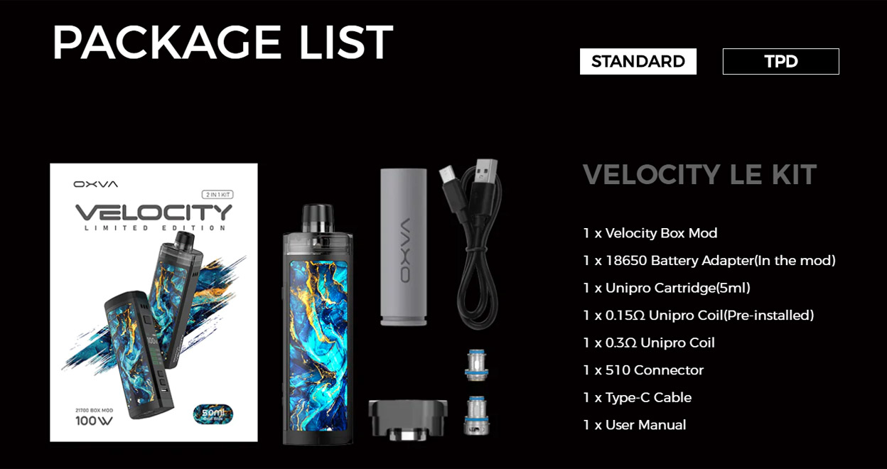 OXVA Velocity LE Kit