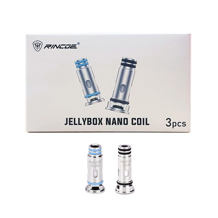 Rincoe Jellybox Nano Replacement Coil for Jellybox SE Kit, Jellybox Nano X Kit,Jellybox Air X Kit ,Jellybox XS Kit ,Jellybox Nano III Kit ,Jellybox XS II Kit (3pcs/pack)
