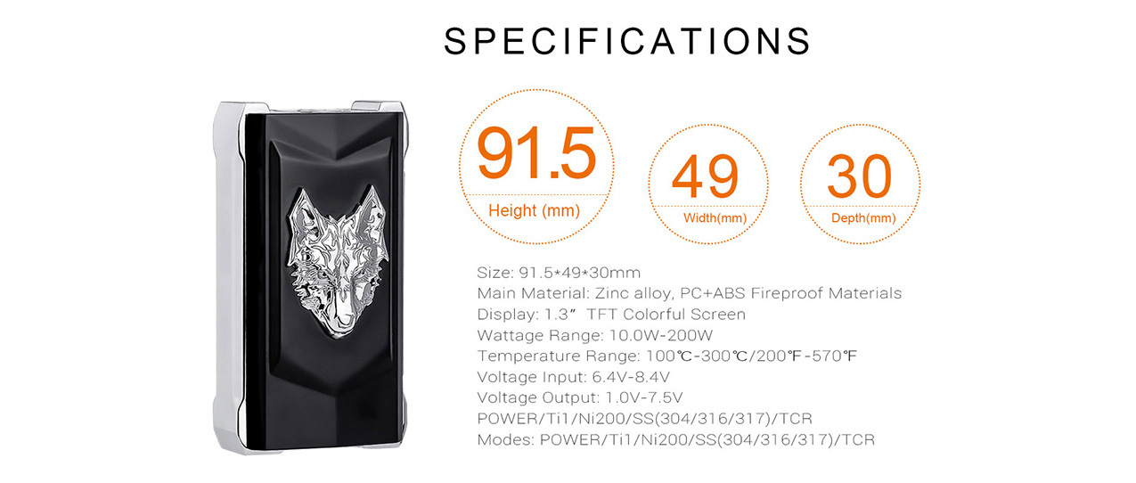 Sigelei Snowwolf Mfeng 200W Mod Kit