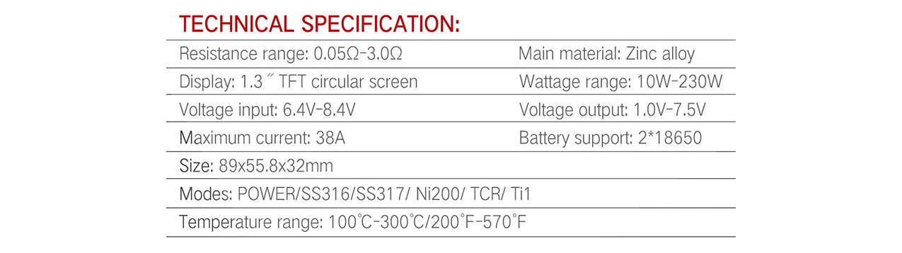 Sigelei TOP 1 230W Box Mod