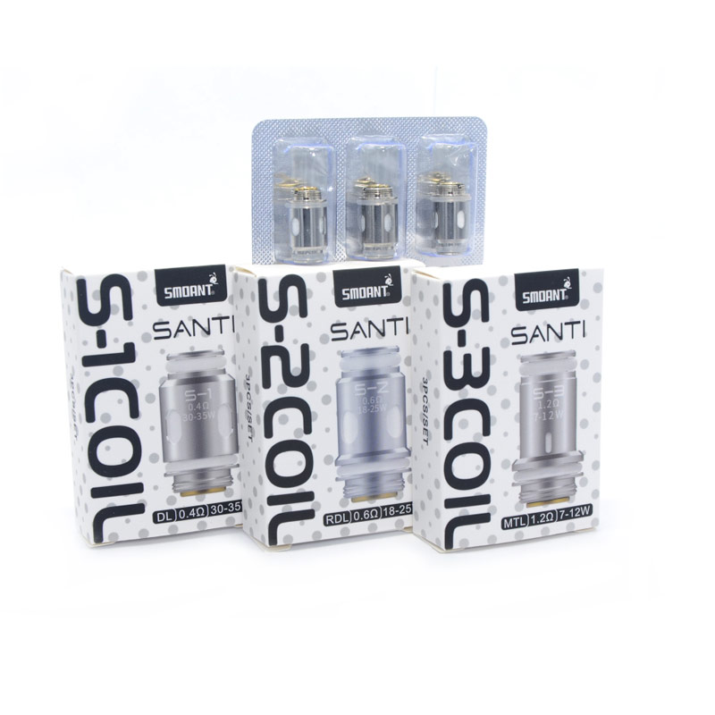 Smoant S Series Coil for Santi Kit / Knight 40 Kit / Charon Baby Plus Kit / Charon T50 Kit / Pasito Pro Kit (3pcs/Pack)