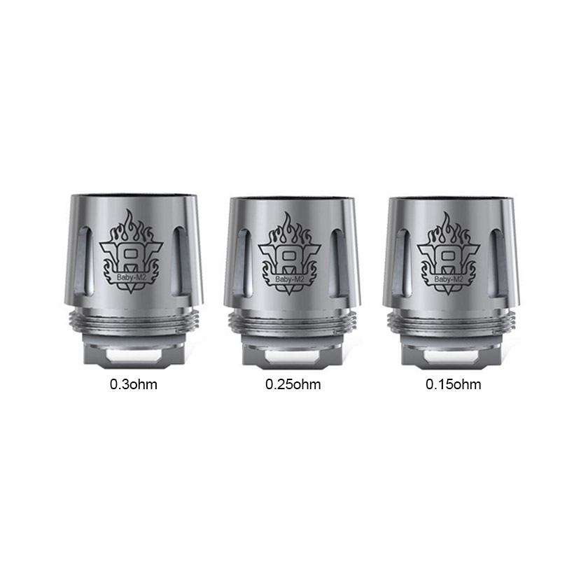 100 packs 5pc SMOK V8 Baby M2 Coils for TFV8 Baby,Big Baby,Sigelei Fuchai T3,TFV12 Baby Prince Tank Atomizer