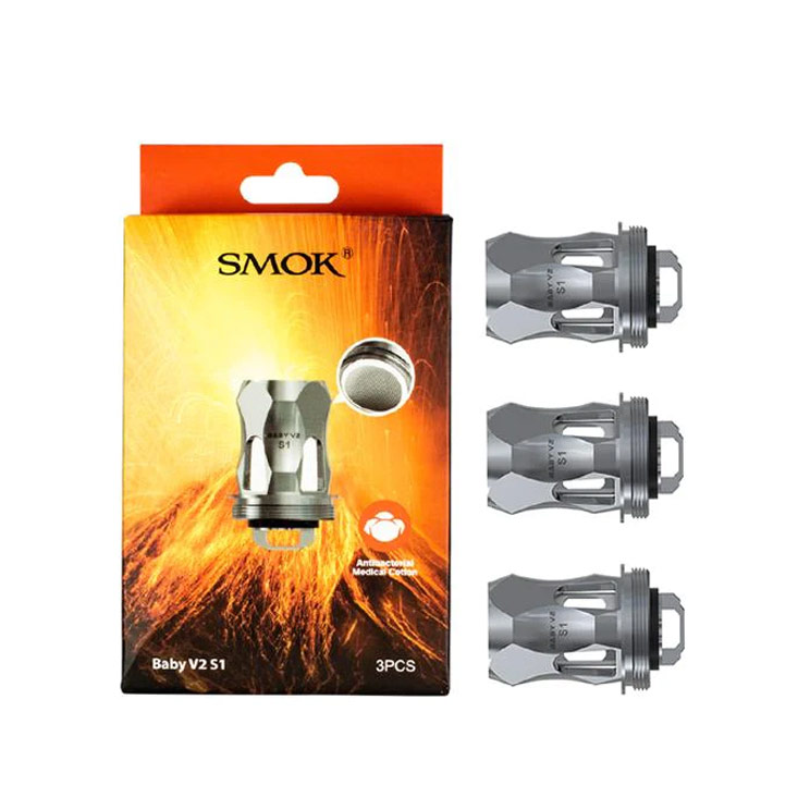 Smok Baby V2 Coil for Stick V9 Max Kit, Stick V9 Kit, TFV8 Baby V2 Tank, R-kiss Kit, Species kit(3pcs/pack)