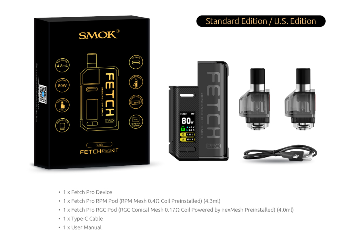 Smok Fetch Pro 80W Pod System Kit 4.3ml