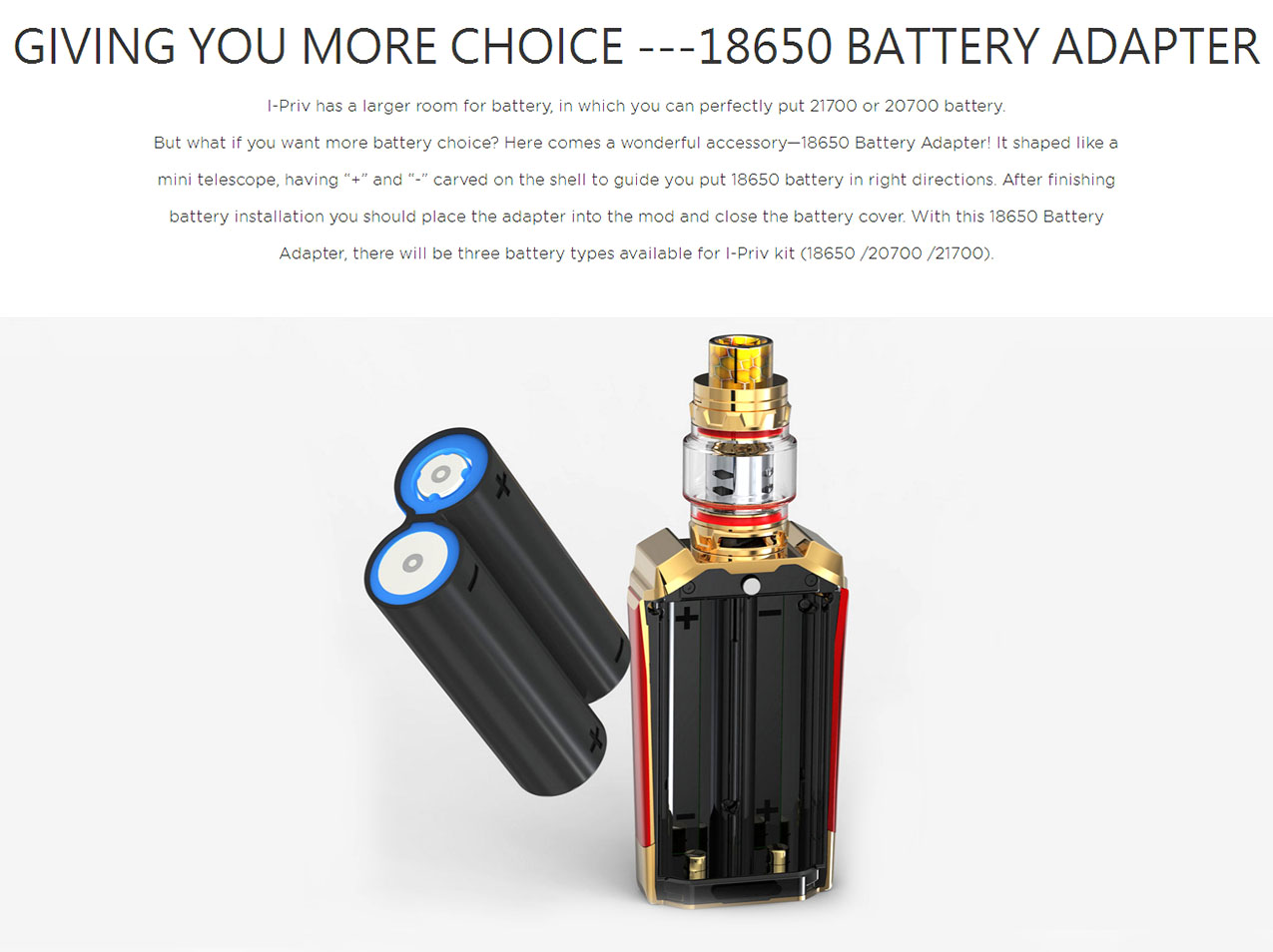 SMOK I-Priv 230W Mod Kit