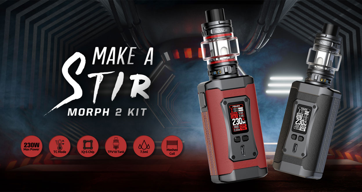 SMOK Morph 2 230W Mod Kit with TFV18 Tank 7.5ml