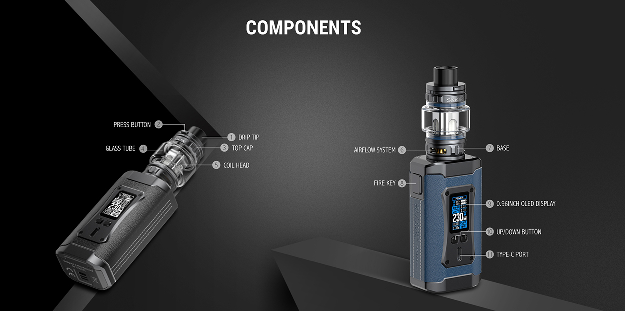 SMOK Morph 2 230W Mod Kit with TFV18 Tank 7.5ml