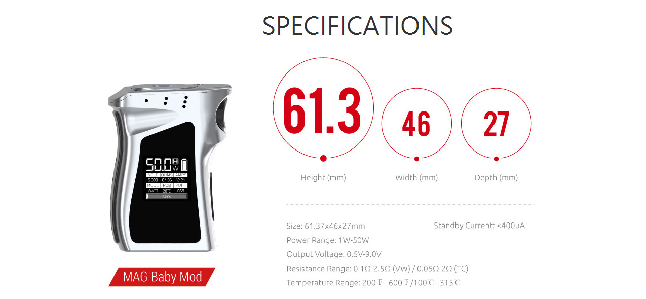SMOK Mag Baby 50W Mod