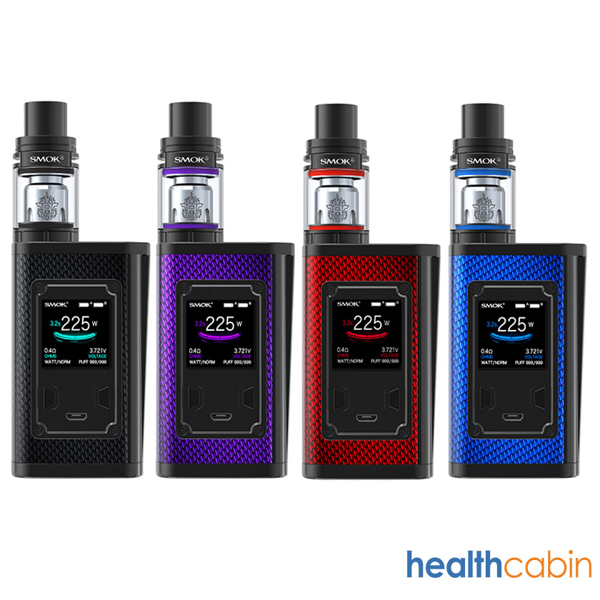 Smok Majesty 225W Mod Kit with TFV8 X-Baby Tank Carbon Fiber TPD Edition