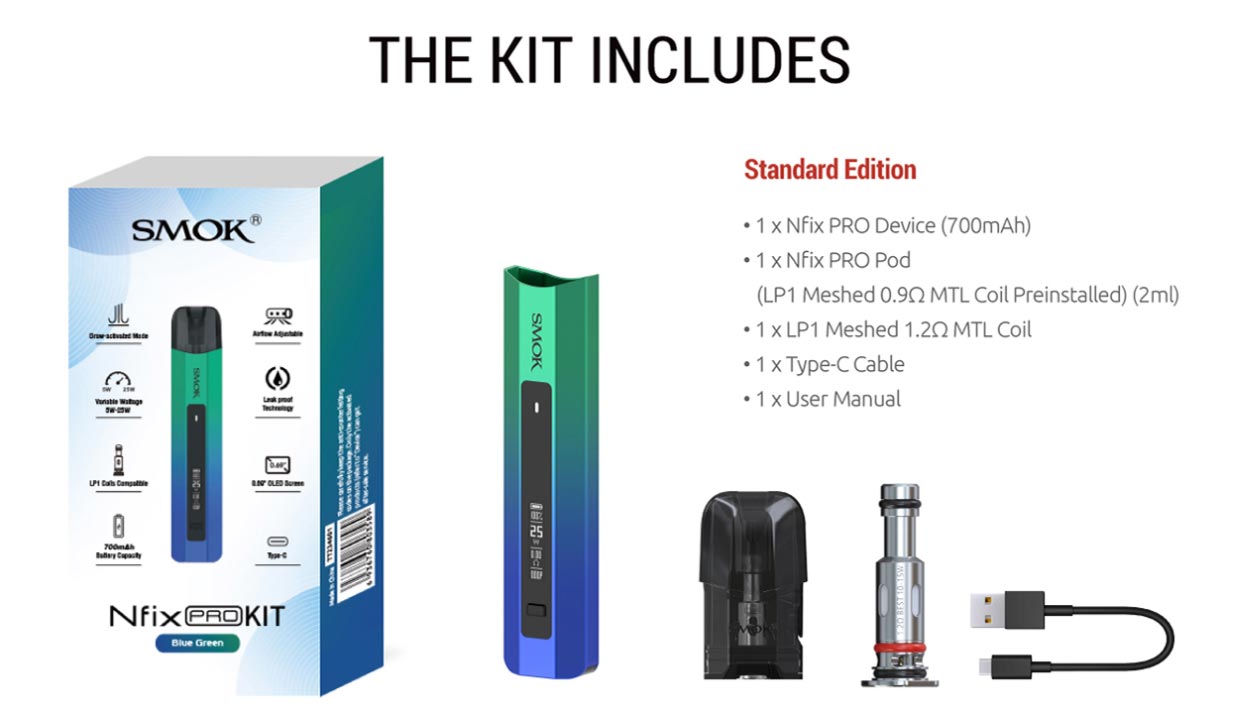 SMOK Nfix Pro Pod System Kit 700mAh 2ml