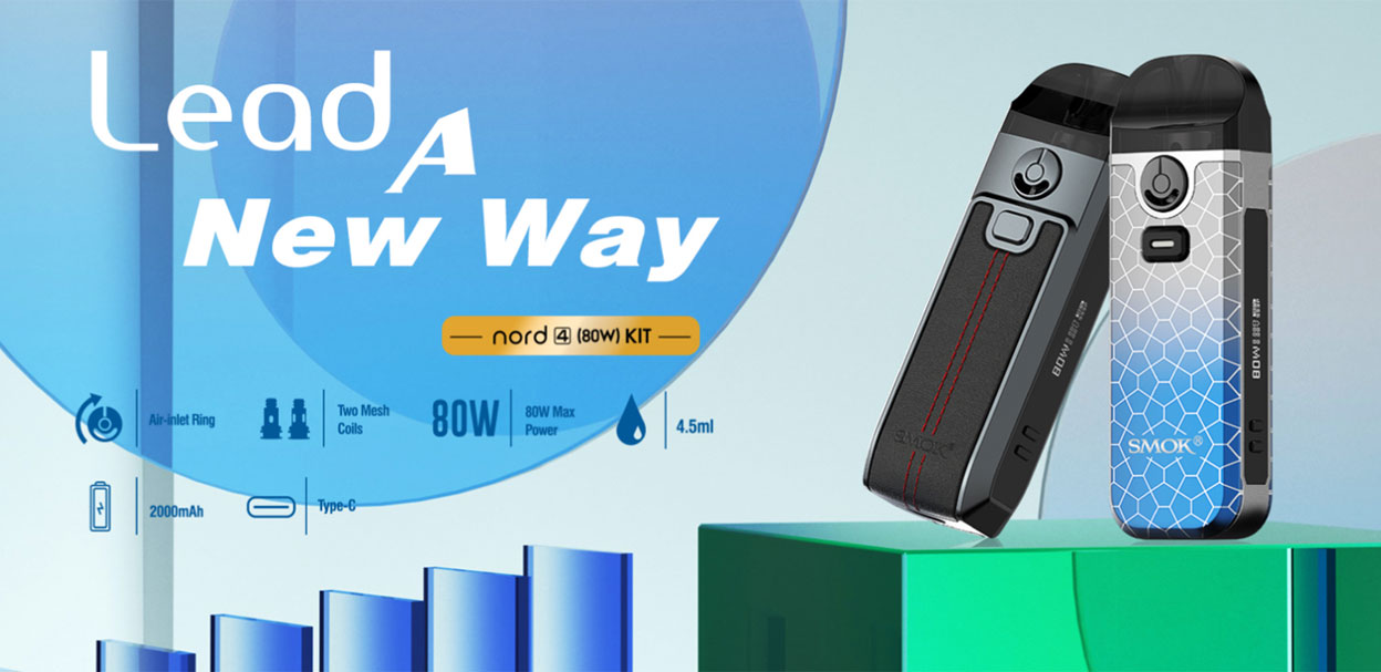 Smok Nord 4 80W Pod System Kit 2000mAh 4.5ml