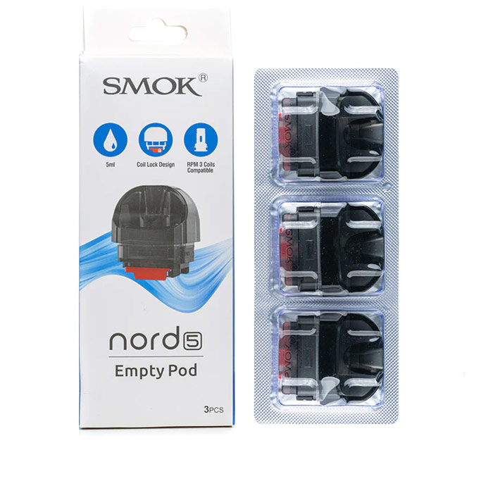 SMOK Nord 5 Empty Pod Cartridge 5ml (3pcs/pack)